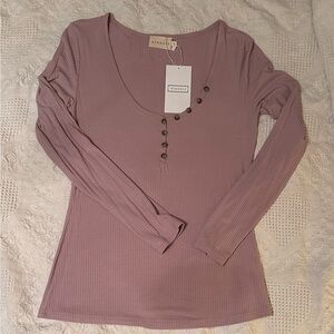 Lilac size medium Henley